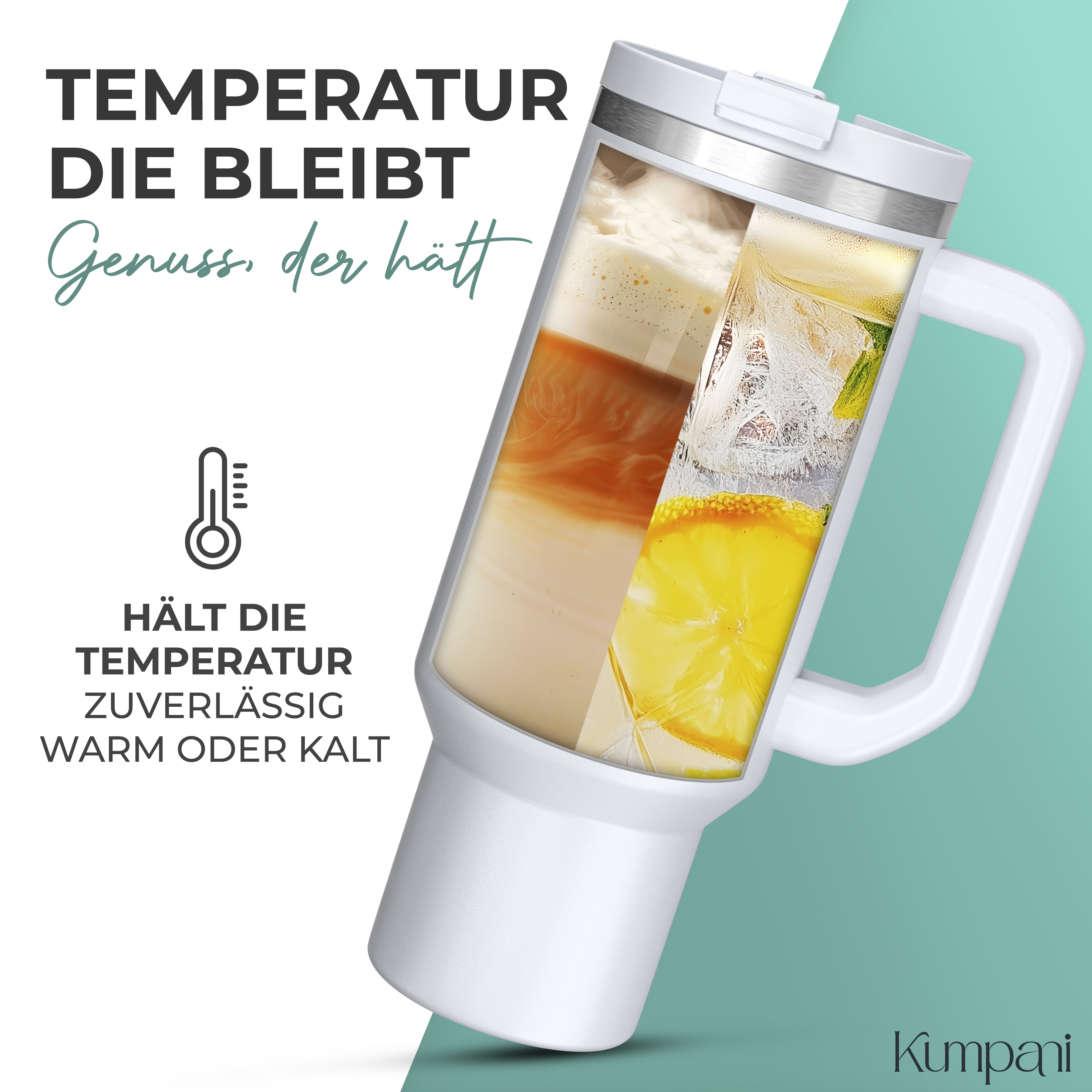 Personalisierter Thermobecher mit Namensgravur - Kumpani